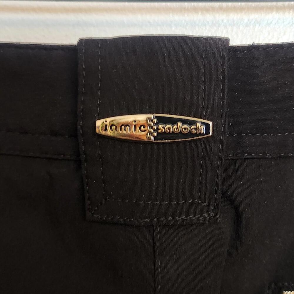 Jamie Sadock Black Pants with Gold Zippers - Picture 6 of 7